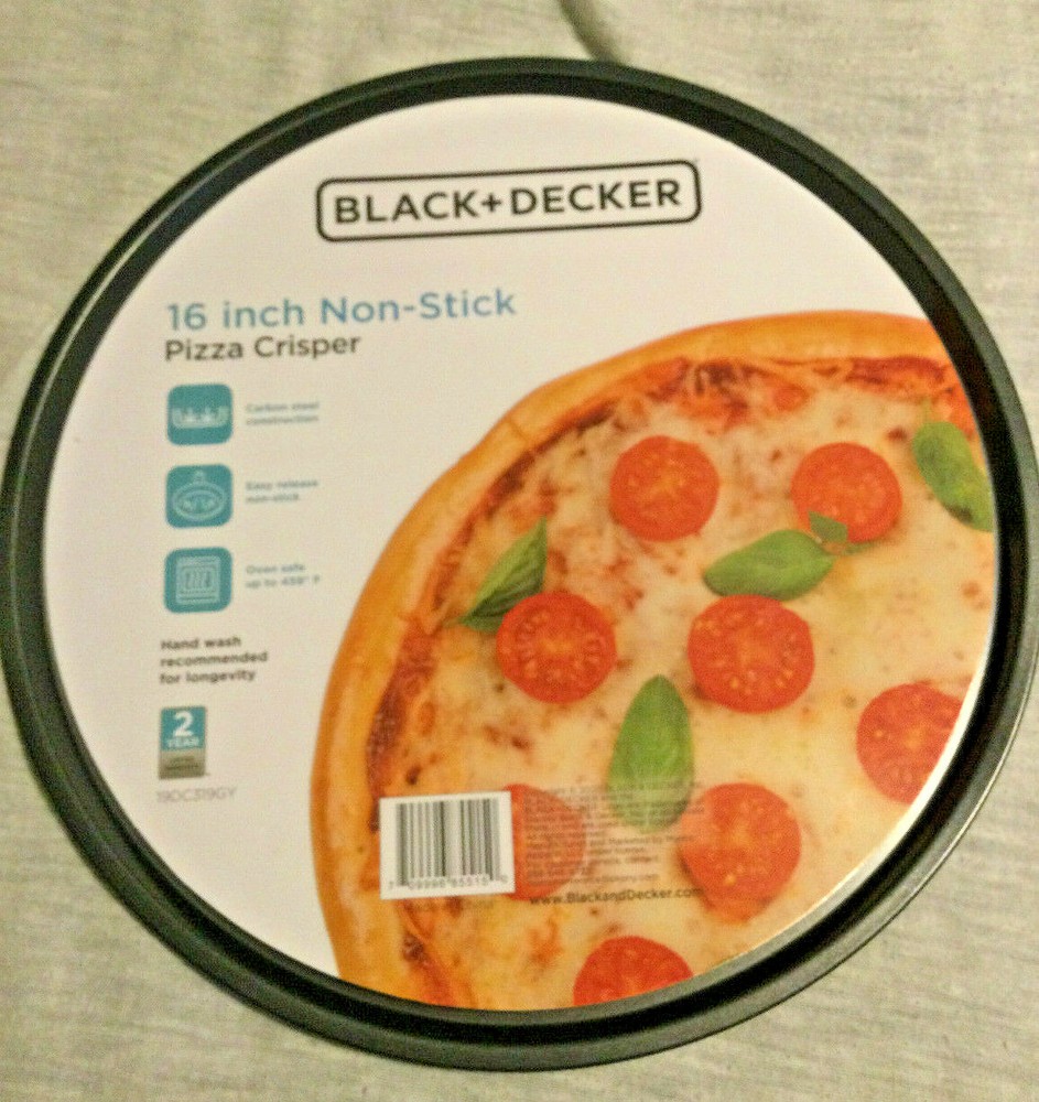 14" Round Pizza Crisper Baking Pan Black & Decker