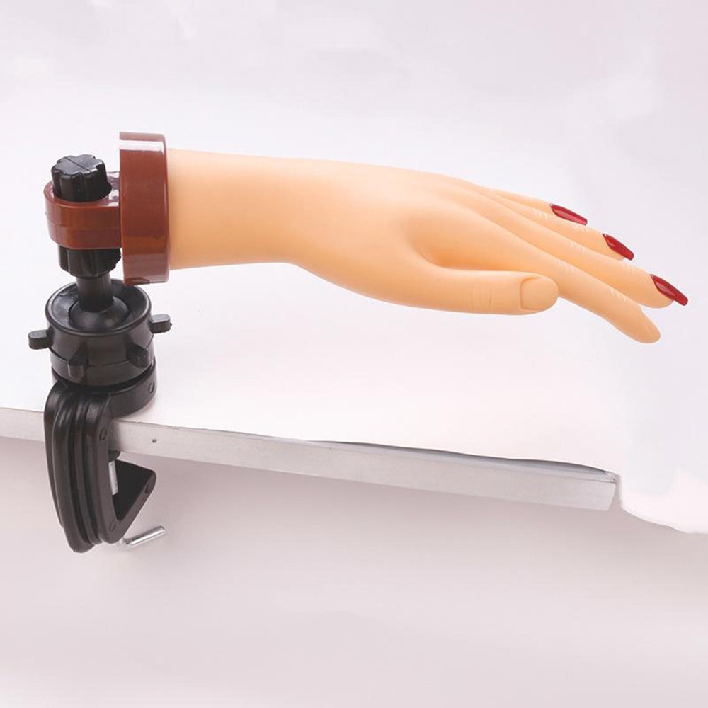 Practice Hand for Acrylic Nails, Fake Hand for Nails Practice, Flexible Bendable