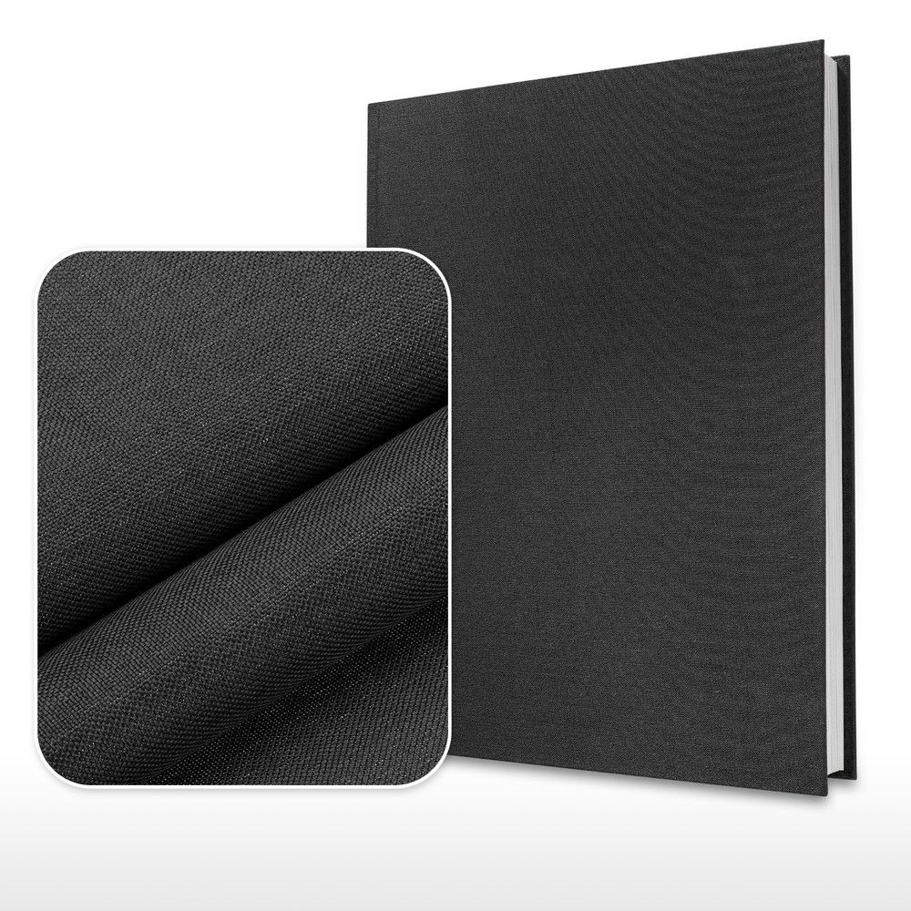 40"x16" Bookbinding Cloth, 4Pcs, Black/Gray/Brown/Dark Blue