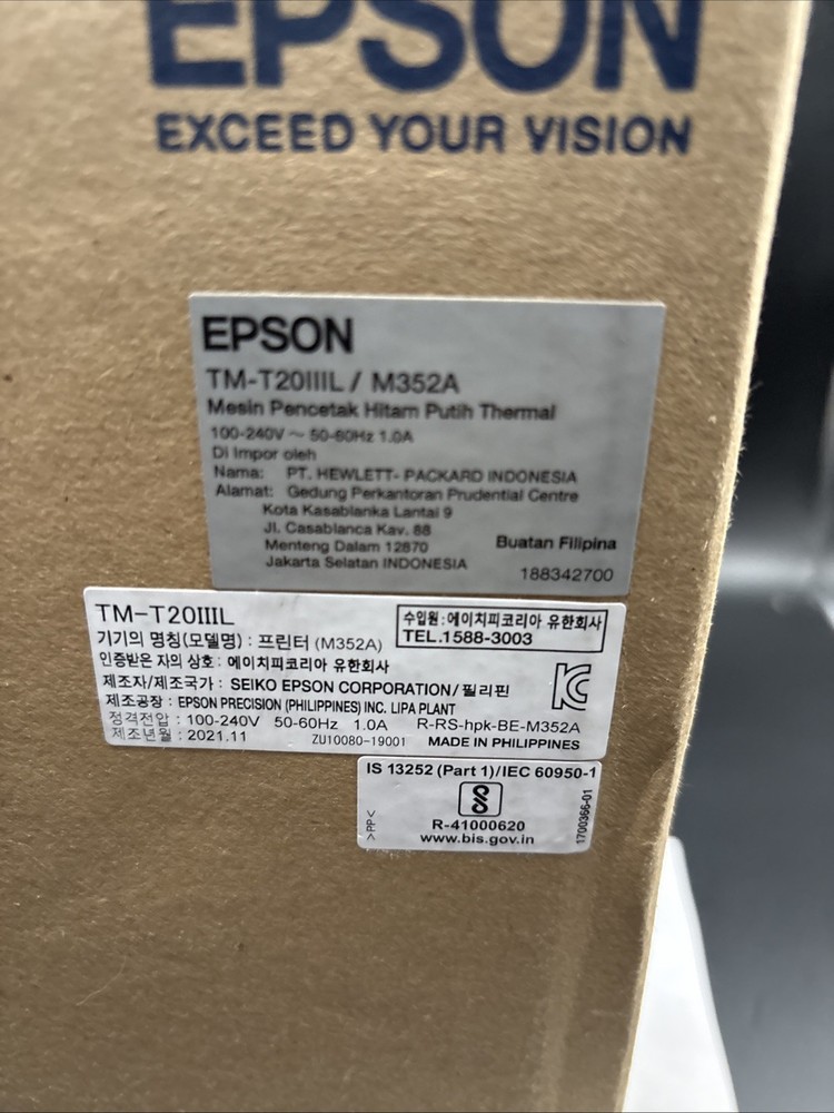 Epson M352A TM-T20IIIL Thermal Receipt Printer