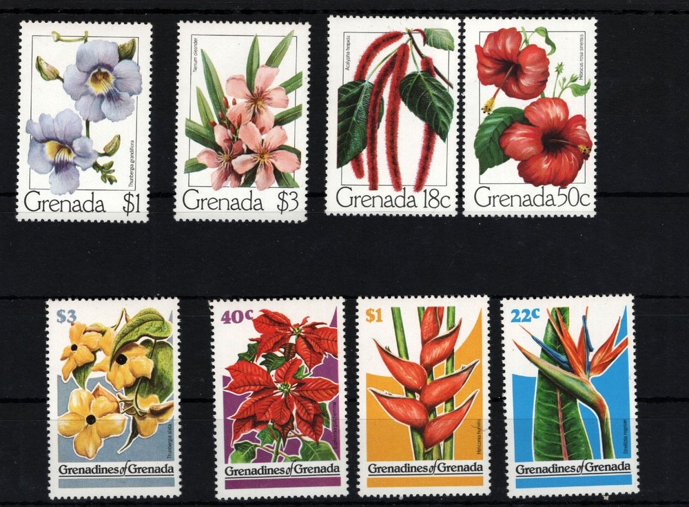 GRENADA   FLOWERS  MNH**  (198)