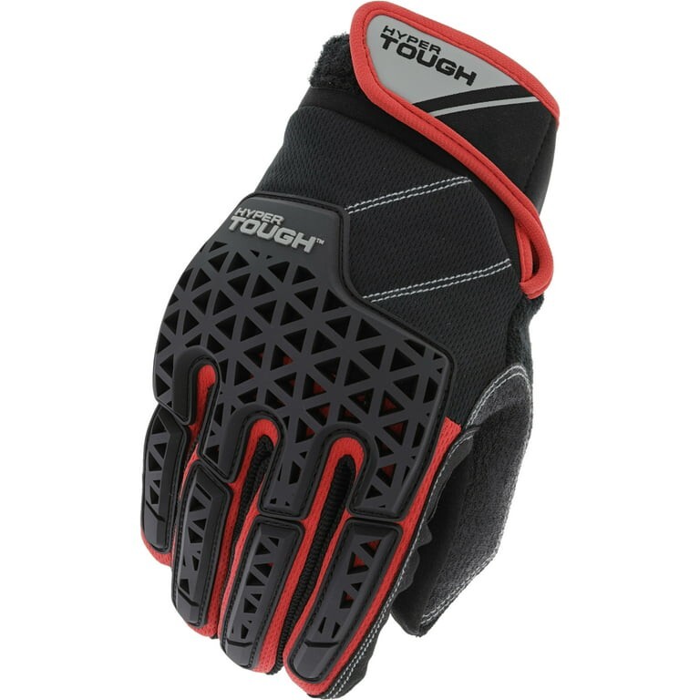 Hyper Tough Shock Impact Multi Purpose Work Glove MED. Touchscreen Compatible