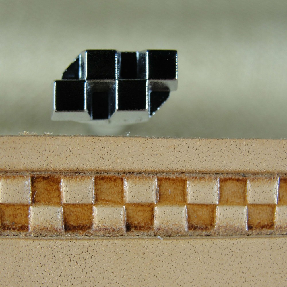 Japan Select - #O152 Checkerboard Border Stamp (Leather Stamping Tool)
