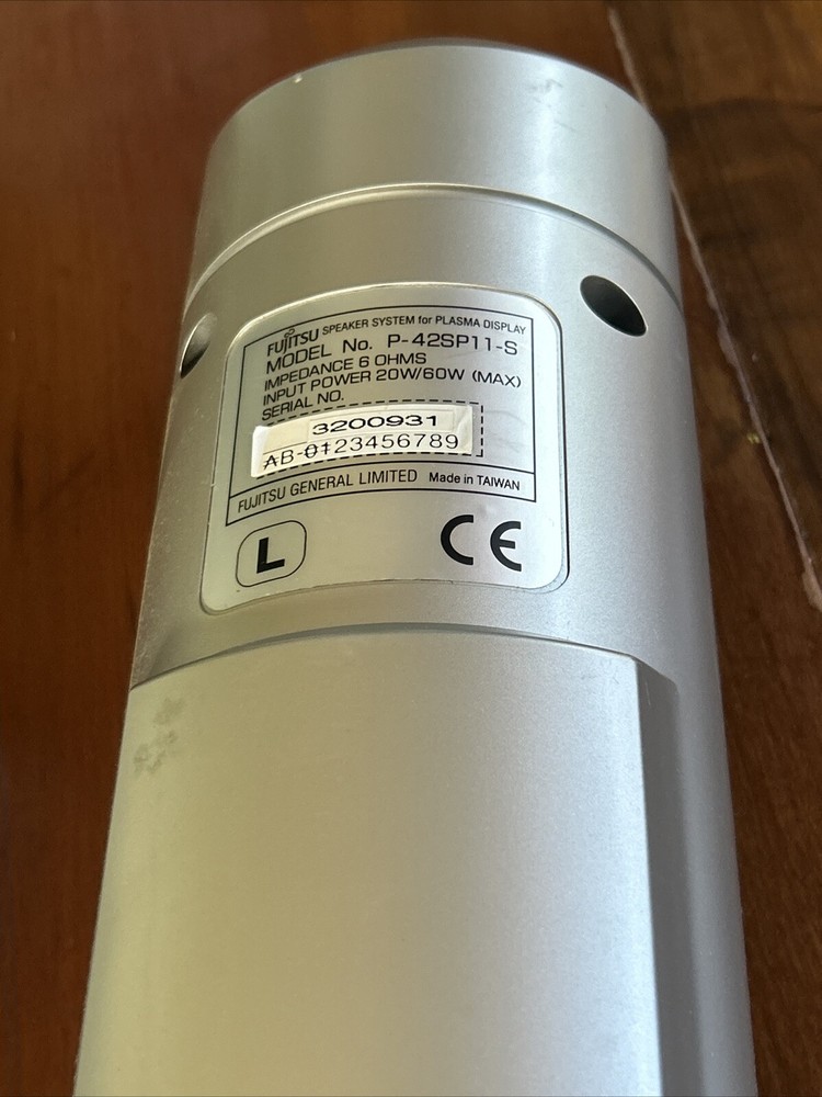 Fujitsu Speaker System For Plasma Display No. P-42sp11-s