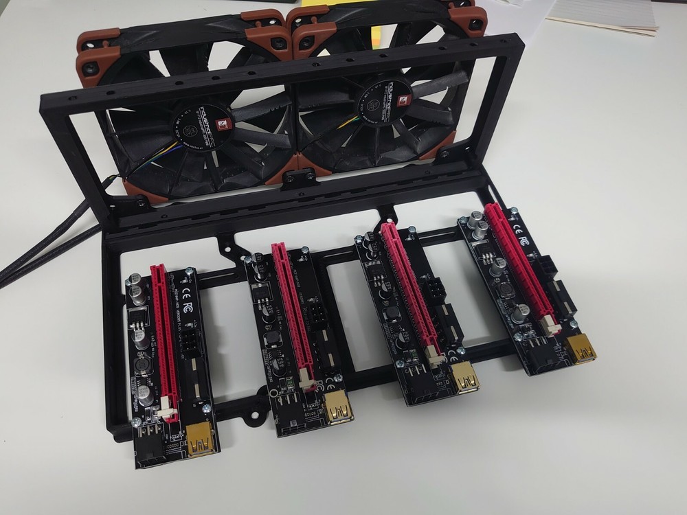 Ripe3D Quad External GPU Graphics Card Stand for DIY Mining Rig, Multi GPU Stand