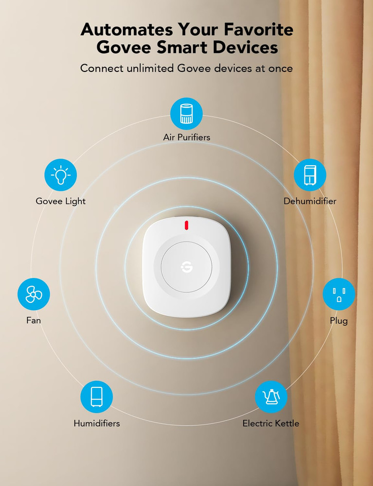 Wireless Mini Smart Button Sensor, Group Control Multiple Devices, Versatile Con