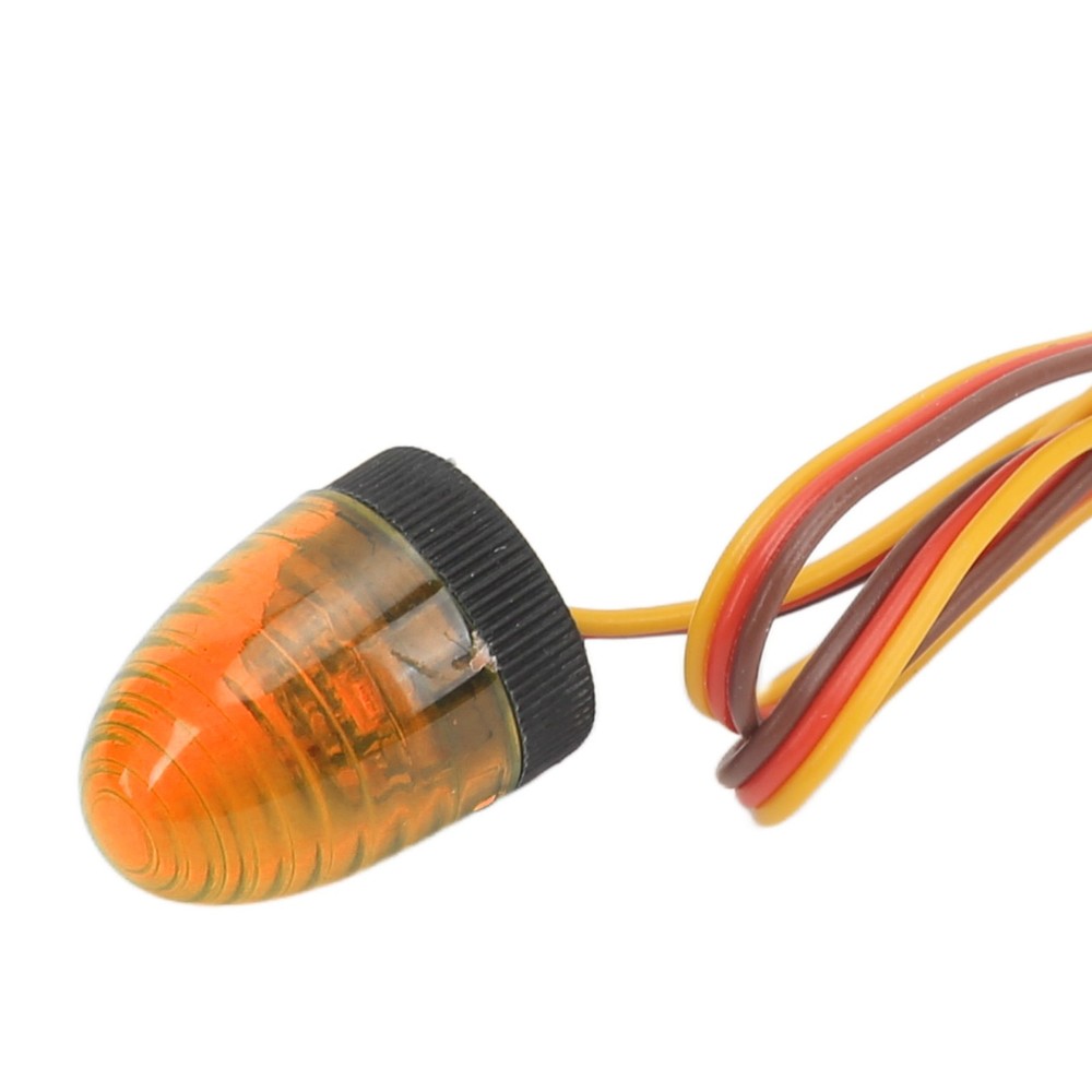 Yellow RC Car Alarming Light 5 Light Modes High Simulation Round Compact