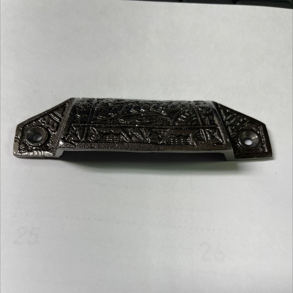 3-1/2" Eastlake Victorian Style Bin Pull Cast Iron