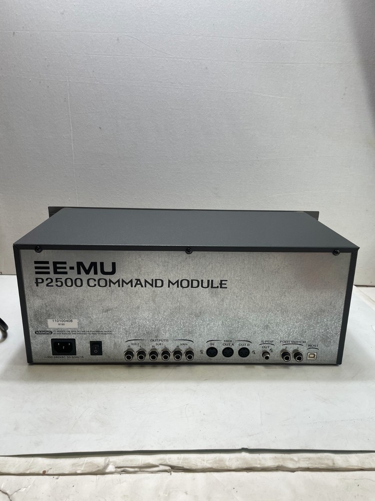 E-MU Proteus 2500 P2500 Command Module Digital Sample‑Based Synthesizer