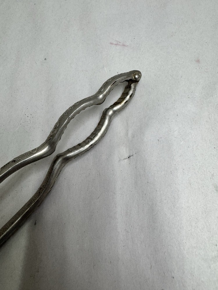 vintage Metal Handheld Nutcracker Decorative Patterned Handle