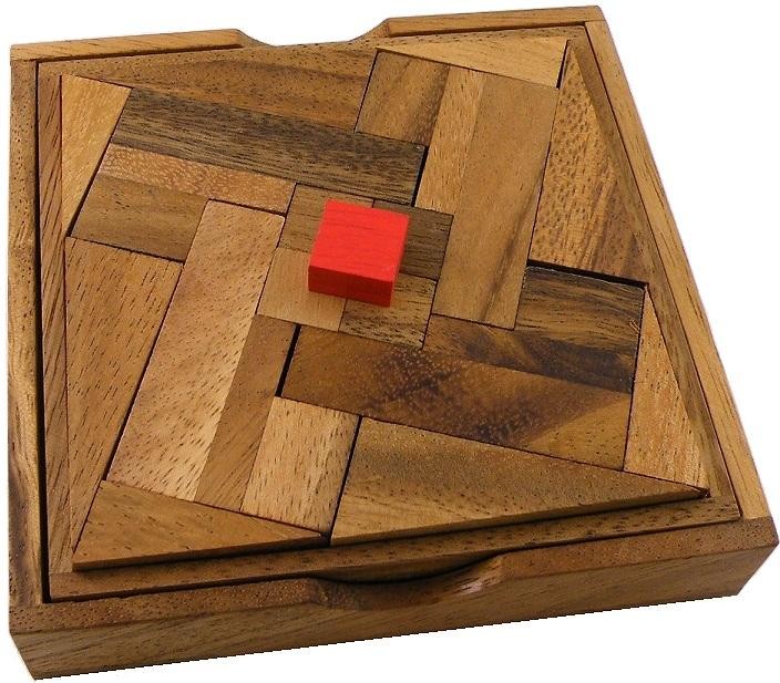 Impossible Square - Wooden Puzzle Brain Teaser