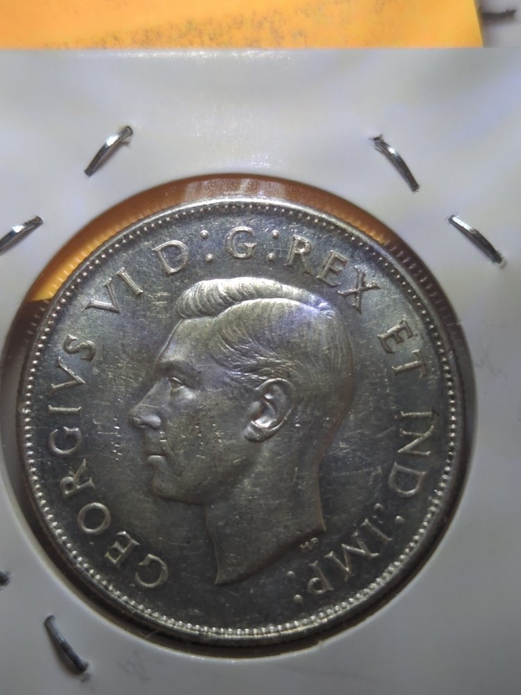 1945 Canada Silver 50 Cent, UNC. (G355)