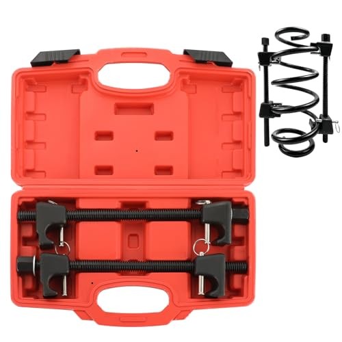 Macpherson Strut Spring Compressor, 2pcs Heavy Duty Coil Spring Compressor Red