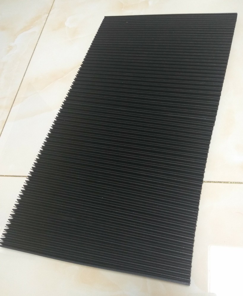 Custom made Flat accordion bellows for cnc protection