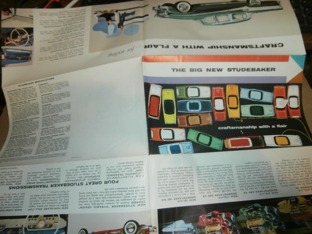 Vintage 1956 Studebaker Car Brochure