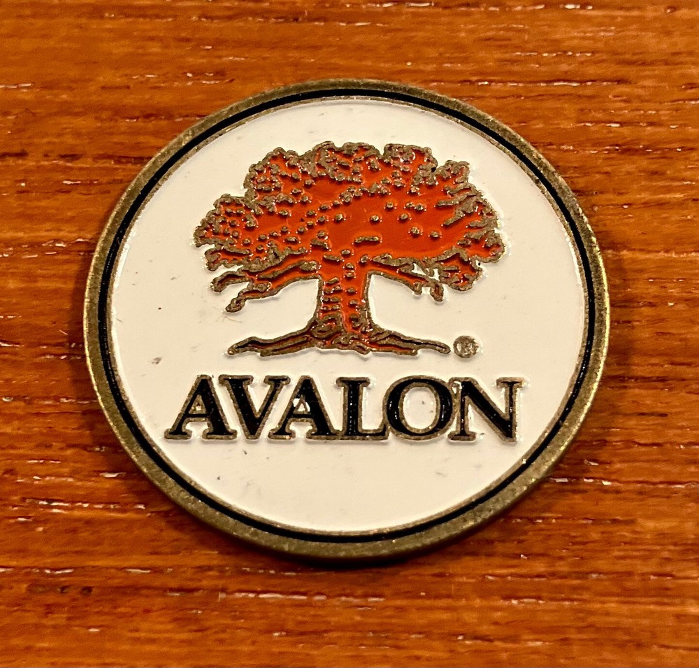 Avalon Metal Logo Golf Ball Marker