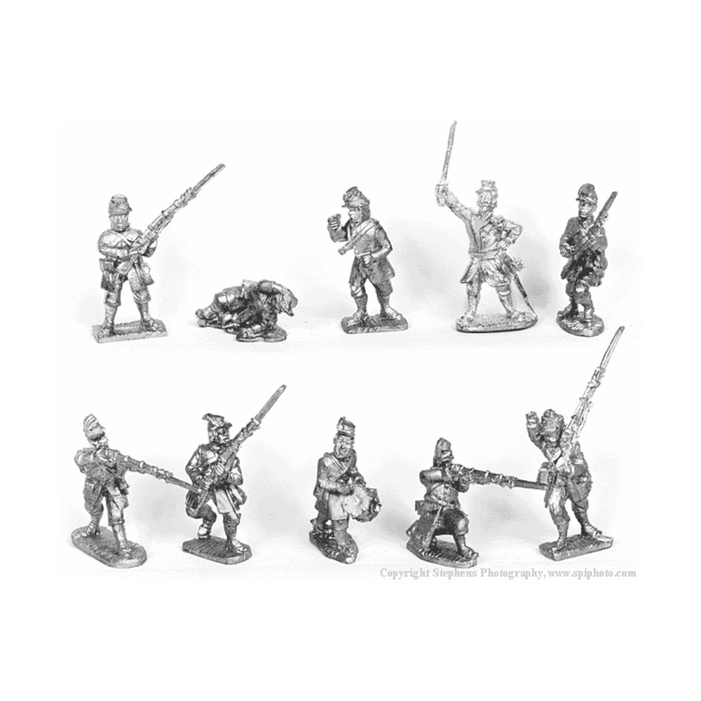 Old Glory War Between the States 25mm Berdans w/Command Pack New