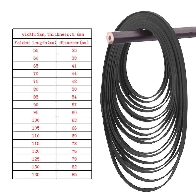 Rubber Belt Replacement for LP Vinyl Record Player Phono Belt-Driven Turntable