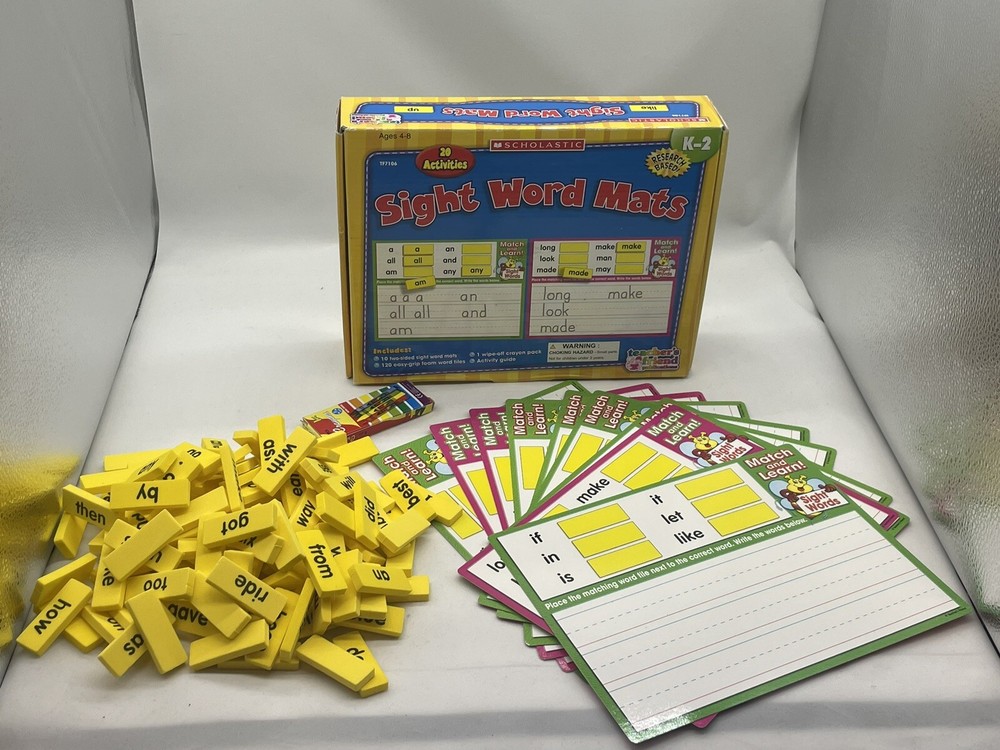 Scholastic Sight Word Mats
