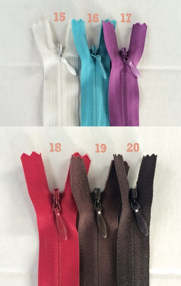 13" Inch Closed End Invisible Zippers - IV13