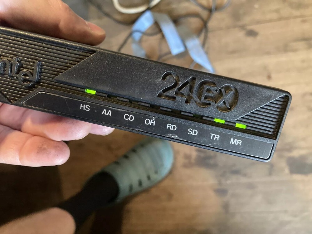 Intel 24ex Modem Includes AC power Adapter & Cable.