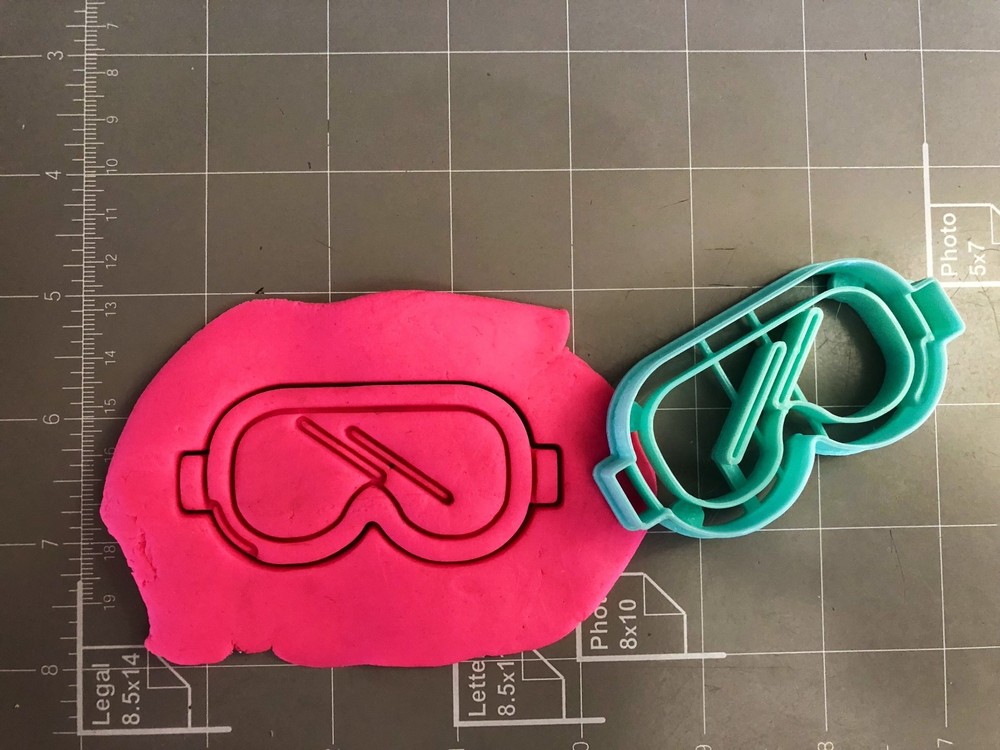 Snorkeling Goggles Cookie Cutter - Choose Your Size