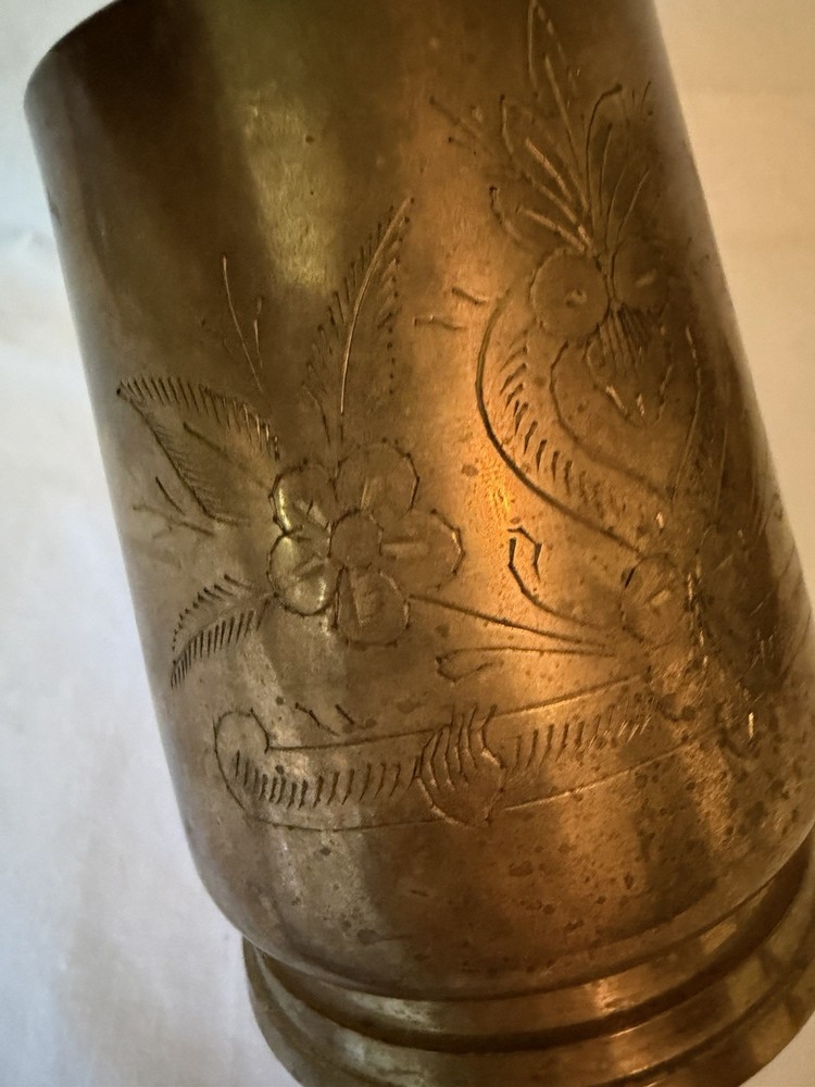 Brass Stein Middle East Etched