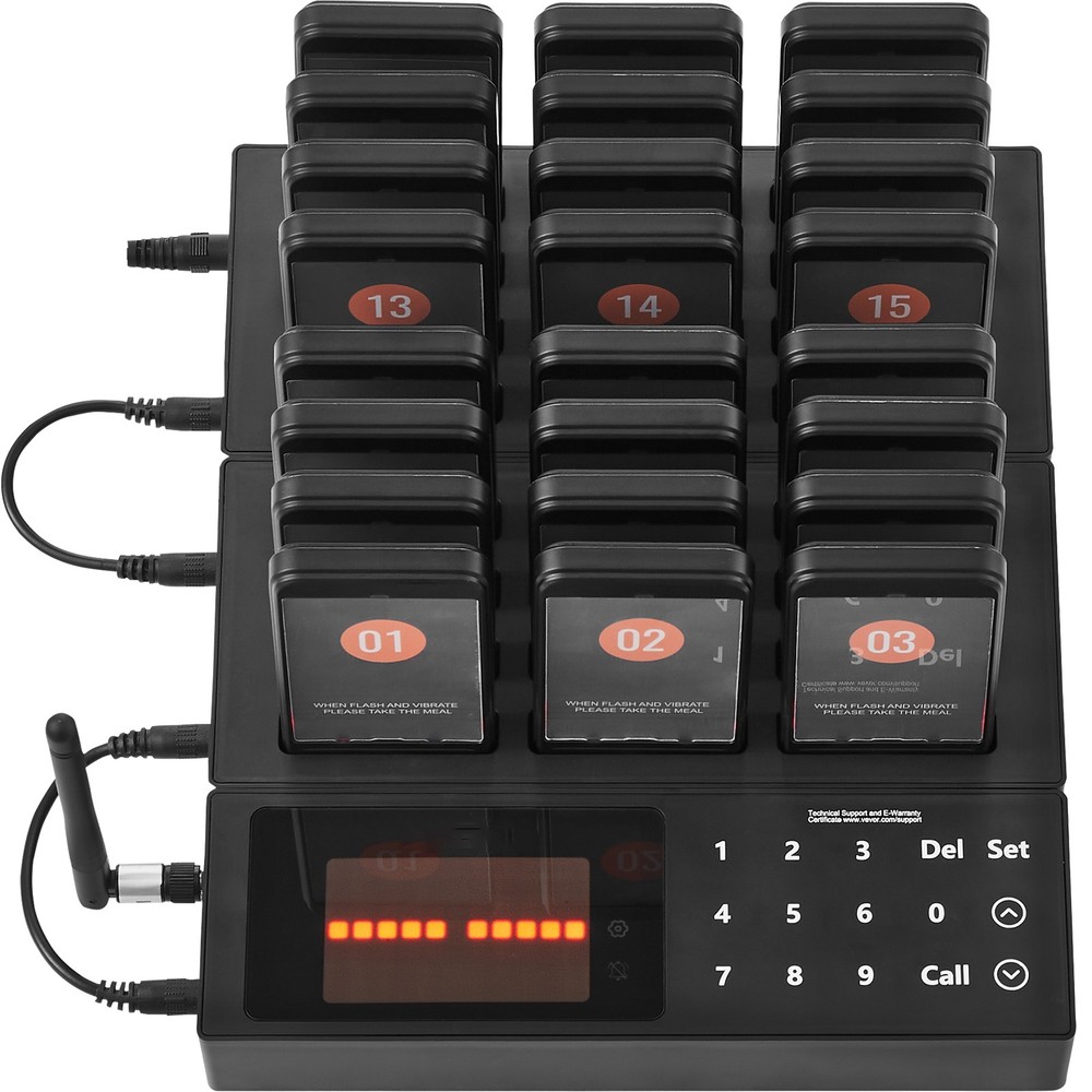 Restaurant Wireless Pager System 24 Call Coasters Guest Queuing Calling