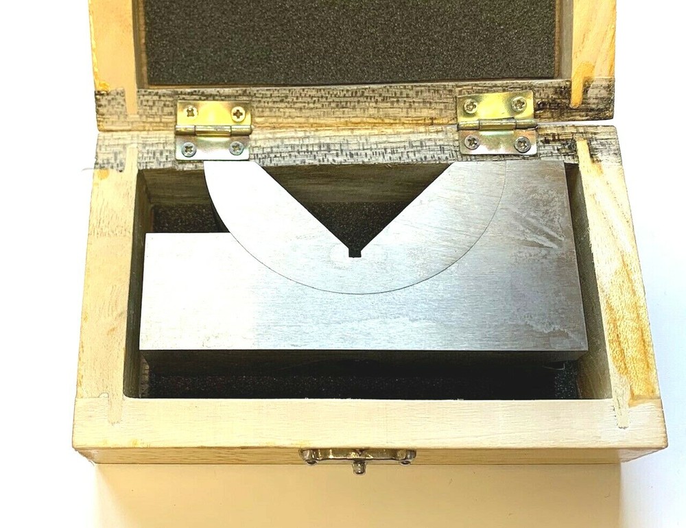 ADJUSTABLE 60 DEG PRECISION ANGLE BLOCK- V-BLOCK - NEW