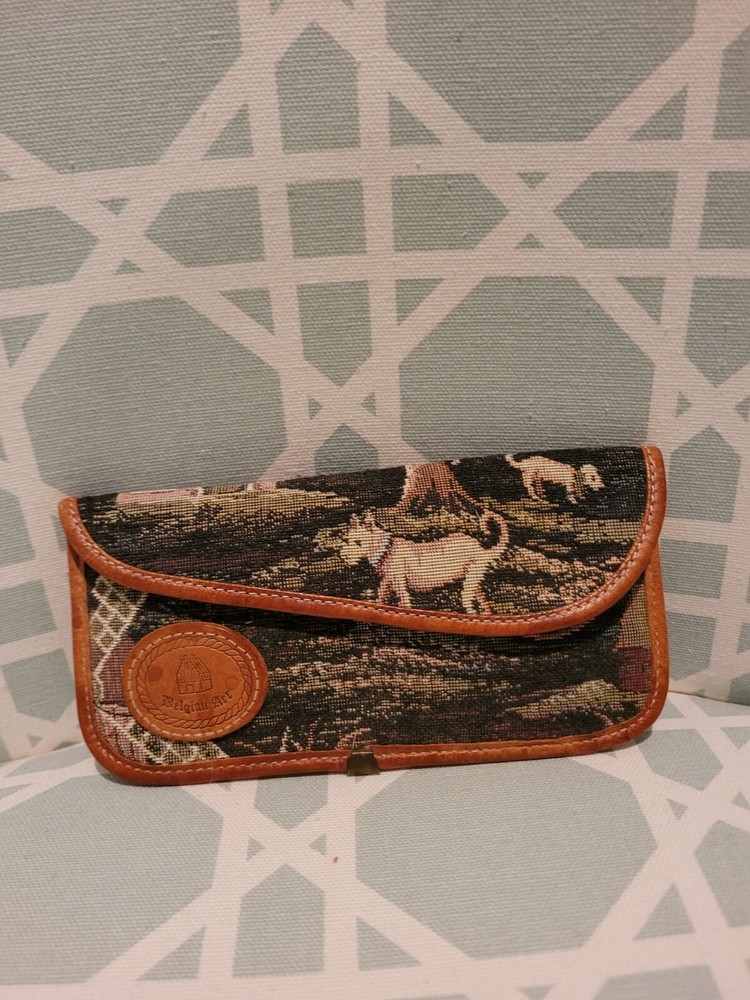 Belgian Art Eyeglass Sunglass Soft Case Preowned