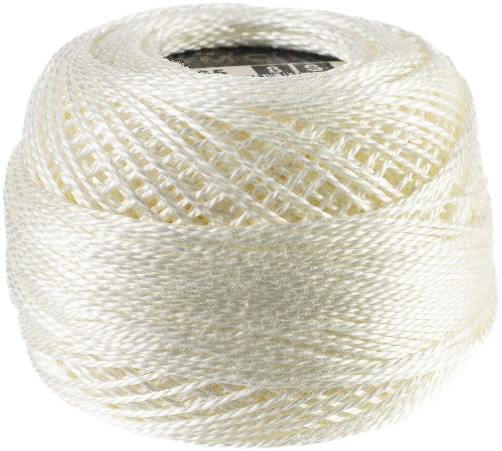 DMC Pearl Cotton Ball Size 8 87yd - Winter White