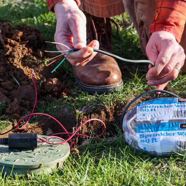 100 ft. 18/5 Black Solid Copper Sprinkler Wire