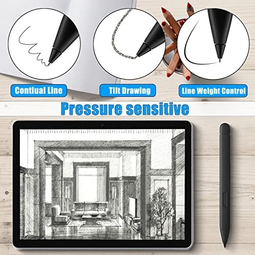 "2-Pack Stainless Slim Pen Replacement Tips - Accurate Fine Control for Smooth W