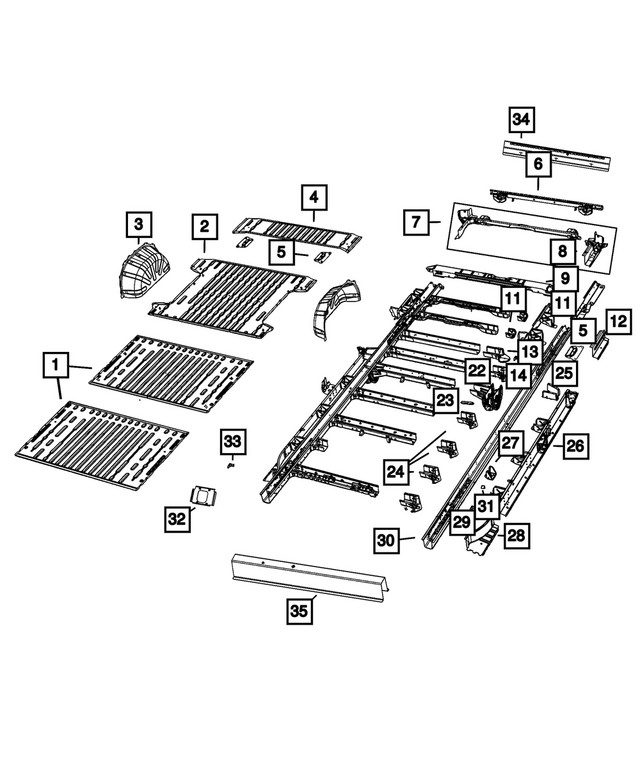 Genuine Mopar Frame Rail Bracket 68172232AA