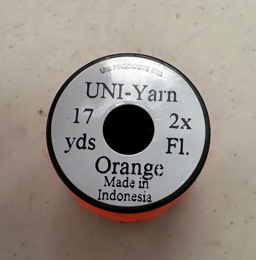 Uni Yarn 17 Yard Spool Orange