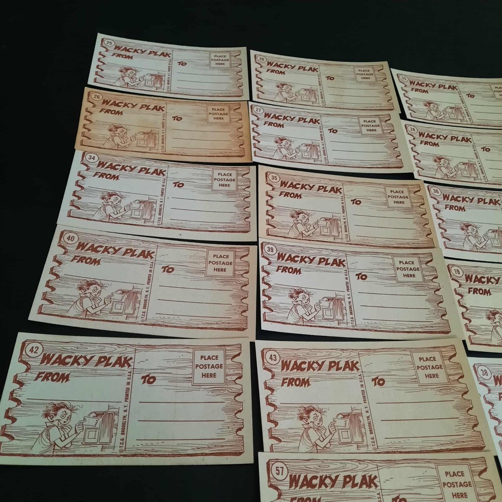 1959 "Wacky Plaks" Cards
