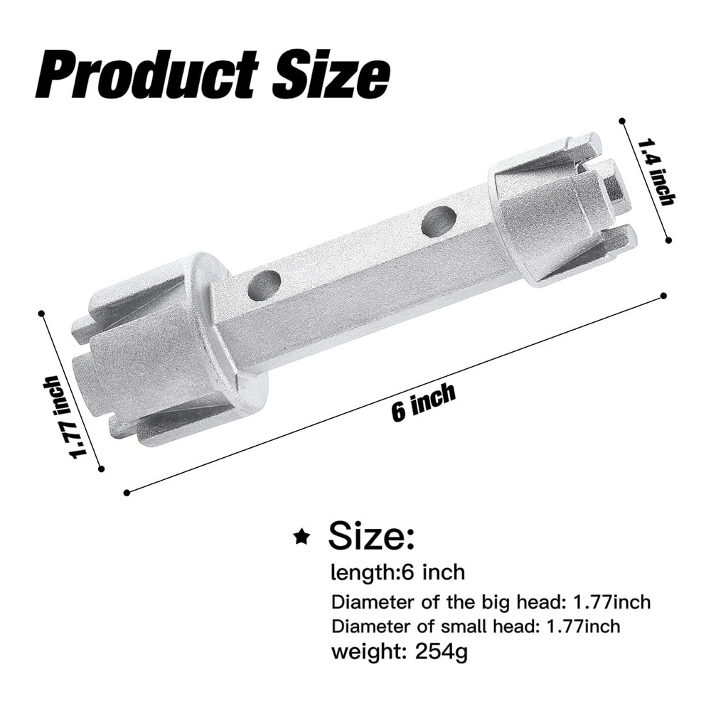 WMAZtool Tub Drain Remover Wrench - Use to Install