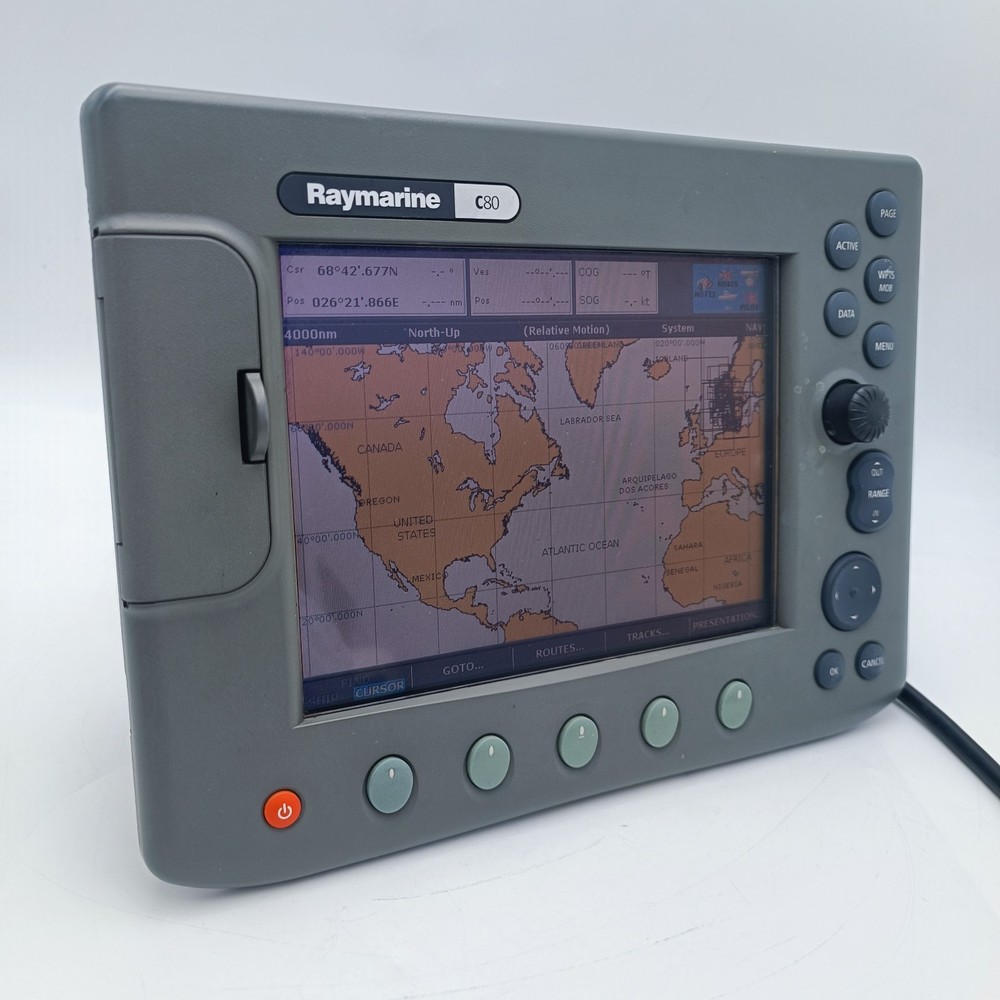 Raymarine C80 Chartplotter GPS Fishfinder Radar 8.4 LCD Display MFD E02020 Sonar