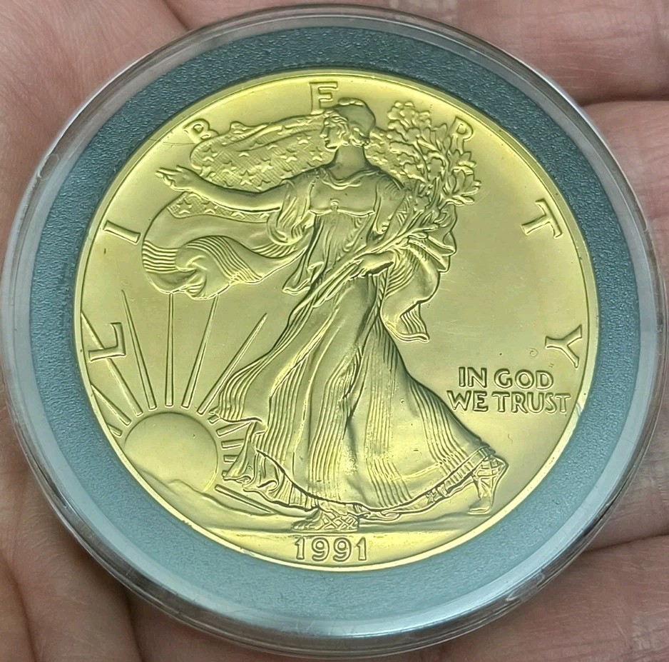 1991 Gold Plated Silver Eagle