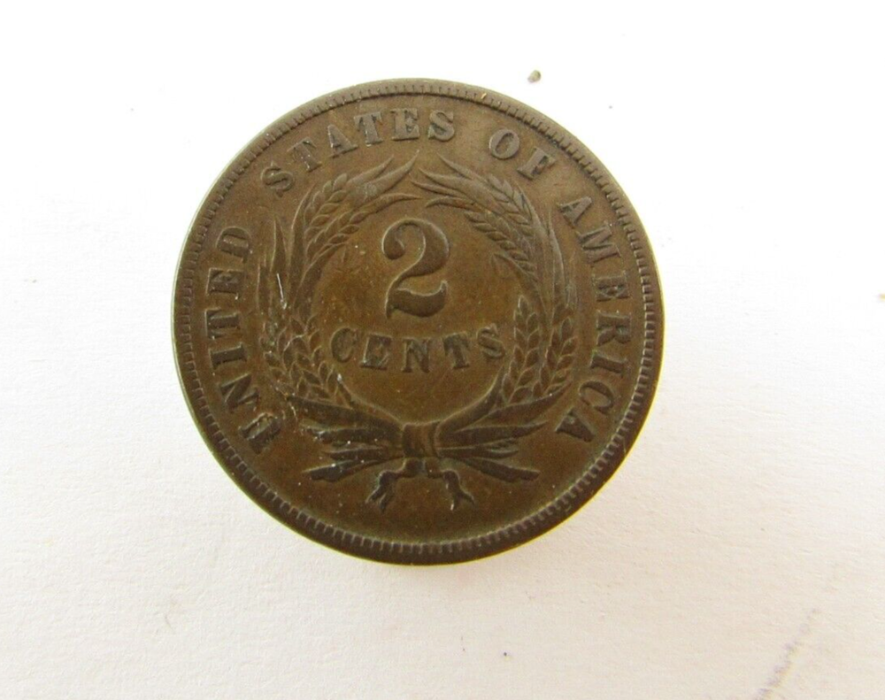 1867 2 CENT PIECE NICE DETAIL