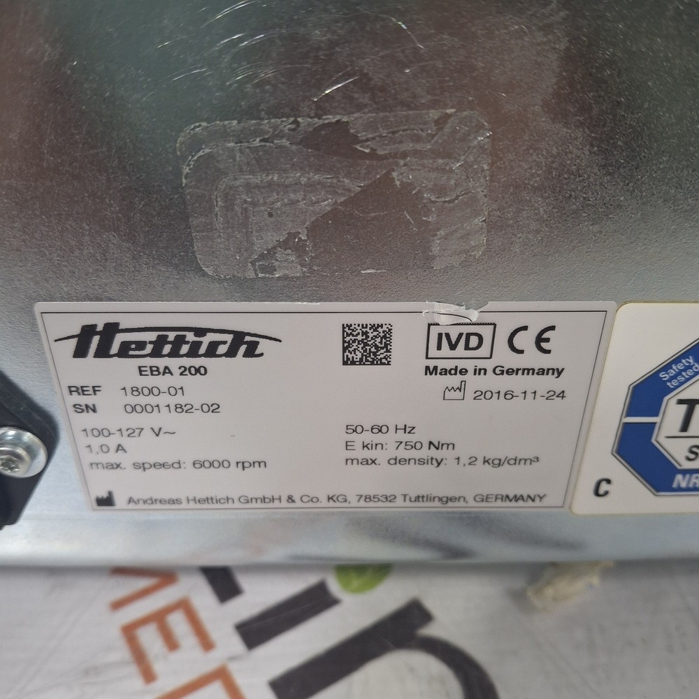 Hettich Instruments EBA 200 Centrifuge