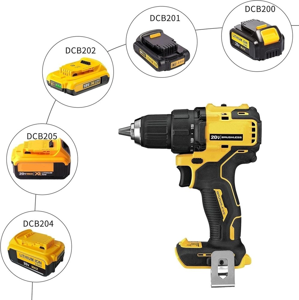 2pack USB Battery Convert Adapter Compatible with Dewalt 20V to 18V tools