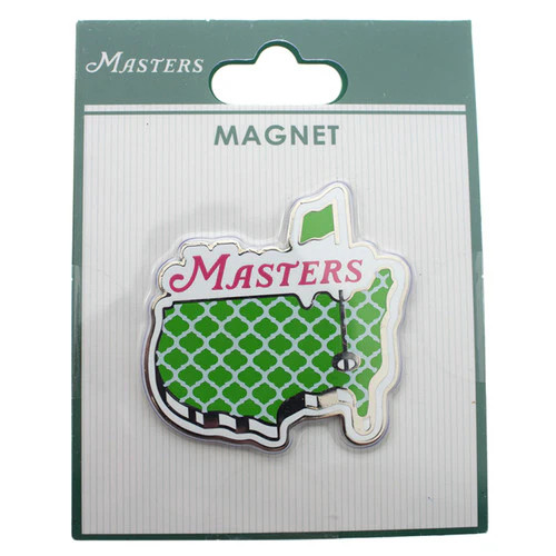 Masters Lime and Pink Decorative Logo Magnet