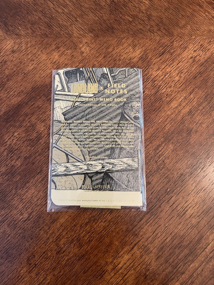 Field Notes Landland Dead Print Limited Edition Notebook