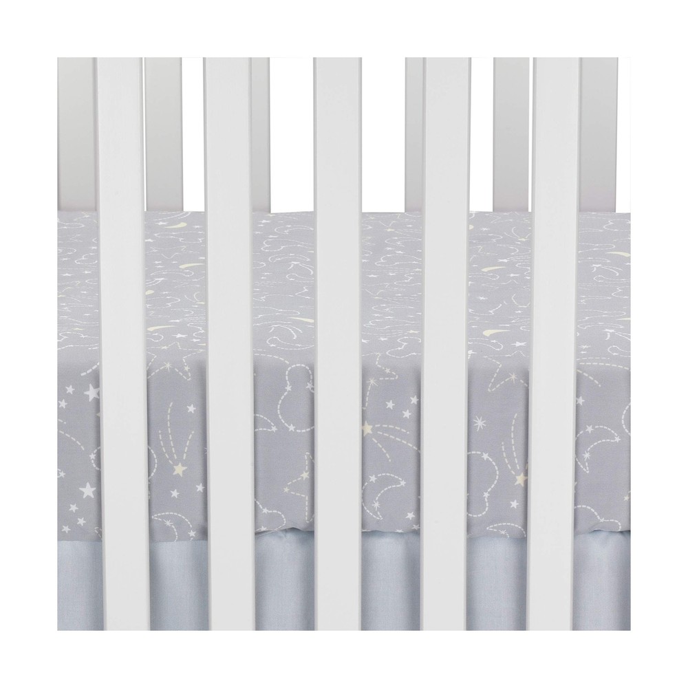 Lambs & Ivy Mickey Mouse 4Piece Crib Bedding Set, Gray