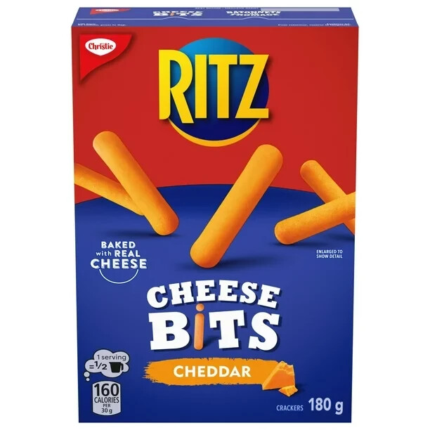6 Boxes of Ritz Christie Cheese Bits Crackers 180g Each