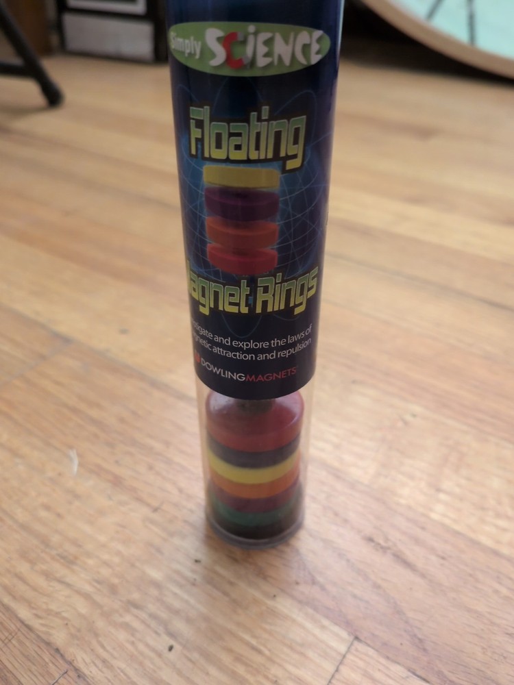 Dowling Mag. Floating Magnet Rings 7pc Set Magnetic Science Classroom Learning