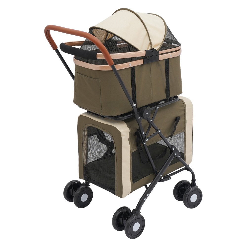 Dog & Cat Stroller Foldable Pet Stroller Foldable Pet Stroller for Small Dogs