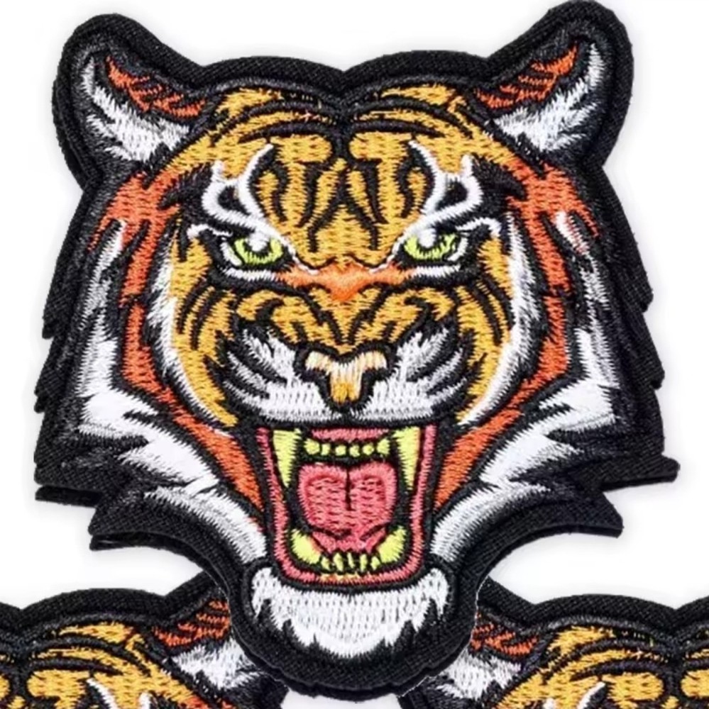 Bengal Tiger Patch - Embroidered Hook & Loop Animal Patches PB62