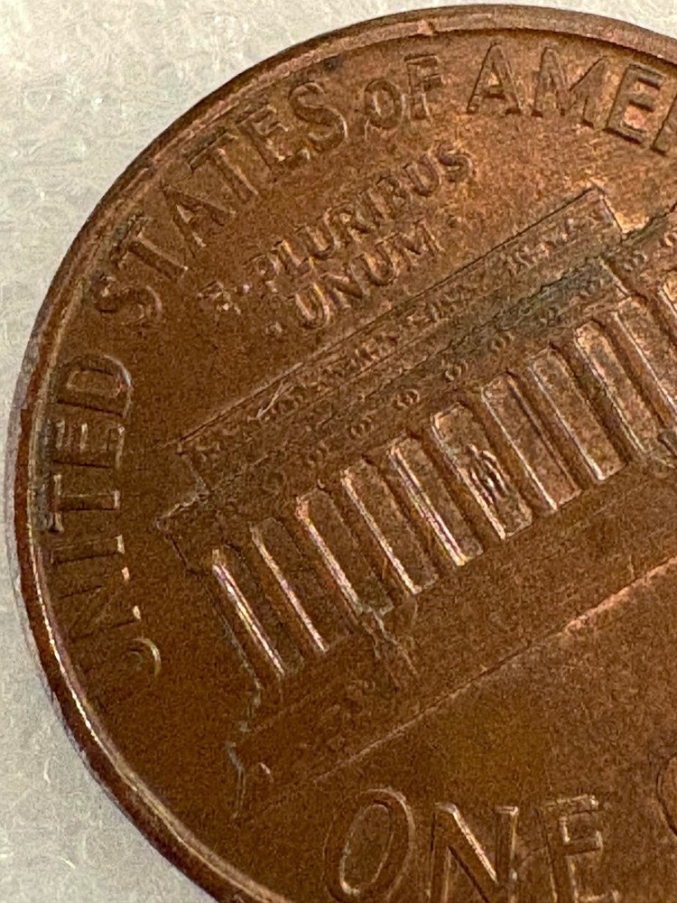 1990 no mint mark penny with multiple errors